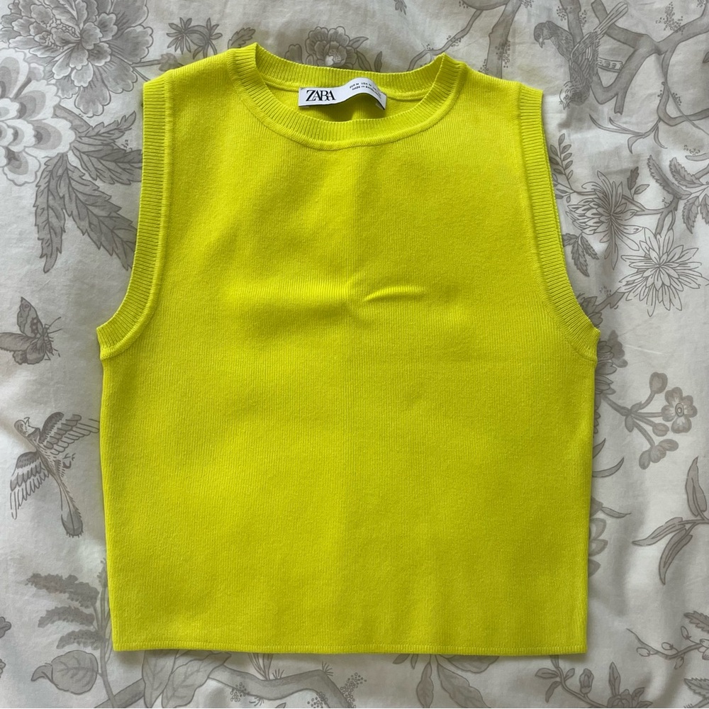 Zara Neon Knit Tank